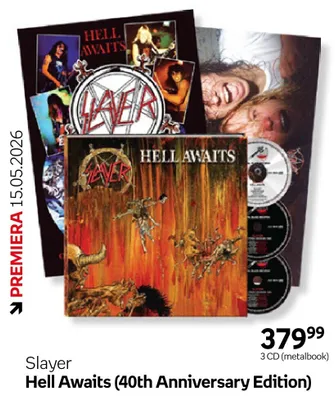 Płyta CD Slayer Hell Awaits 40th Anniversary Edition 3CD metalbook promocja w Empik