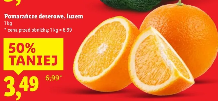 Pomarańcze deserowe, luzem promocja w Lidl