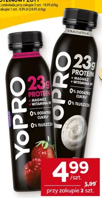 Jogurt pitny wysokobiałkowy stracciatella YoPro promocja w Stokrotka
