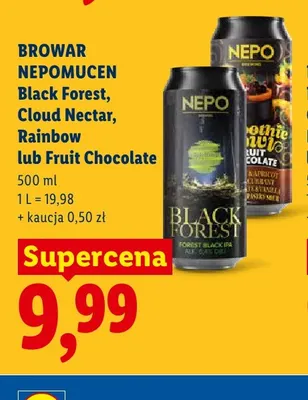 Piwo Browar Nepomucen Black Forest promocja w Lidl