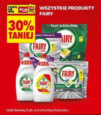 Płyn do naczyń FAIRY promocja w Biedronka