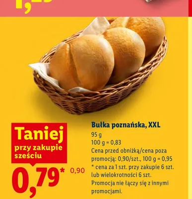 Bułka poznańska XXL promocja w Lidl
