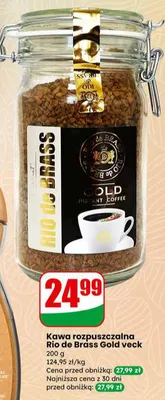 Kawa rozpuszczalna Gold veck promocja w Dino