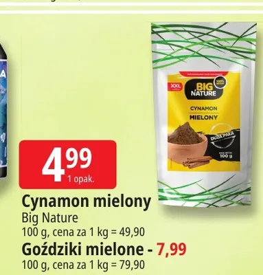 Cynamon mielony Big Nature promocja w Leclerc