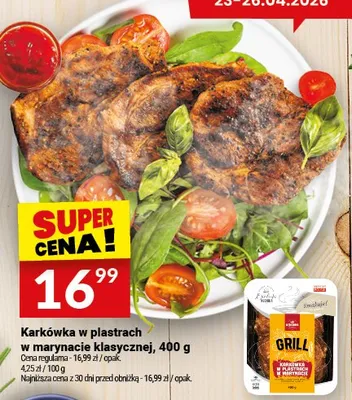 Karkówka w plastrach w marynacie klasycznej promocja w Twój Market