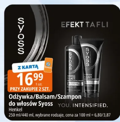 Balsam do włosów Syoss YOU. INTENSIFIED. promocja w Leclerc