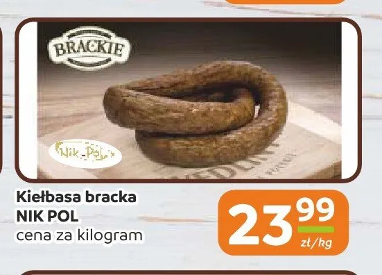 Kiełbasa bracka Nik Pol promocja w Społem Częstochowa