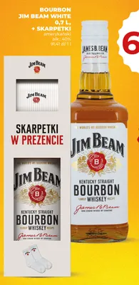 Bourbon Jim Beam White + skarpetki promocja w Duży Ben