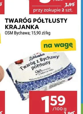 Twaróg półtłusty krajanka OSM Bychawa promocja w Stokrotka