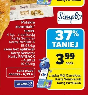 Ziemniaki polskie promocja w Carrefour