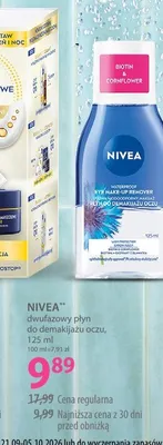Dwufazowy płyn do demakijażu oczu Nivea promocja w Hebe