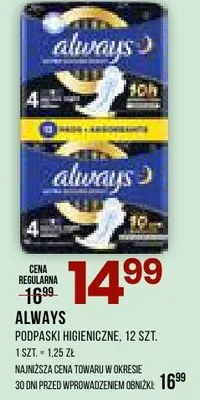 Podpaski higieniczne promocja w Drogerie Natura