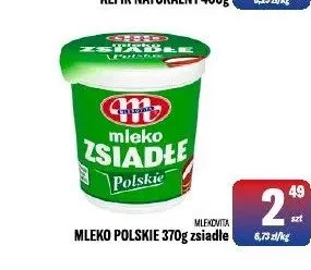 Mleko Polskie zsiadłe Mlekovita promocja w Tomi Markt