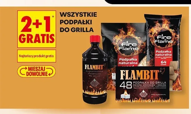 Podpałka do grilla Flambit 48 kostek promocja w Biedronka