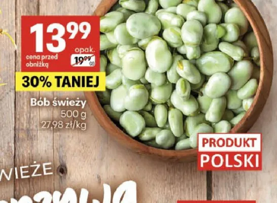 Bób świeży promocja w Delikatesy Centrum