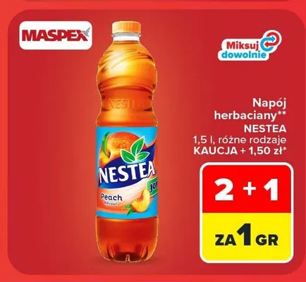 Napój herbaciany Nestea cytrynowy promocja w Carrefour Market