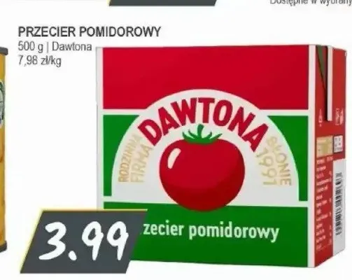 Przecier pomidorowy Dawtona promocja w Słoneczko