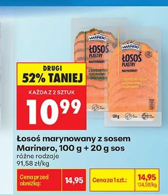 Łosoś marynowany z sosem Marinero promocja w Biedronka