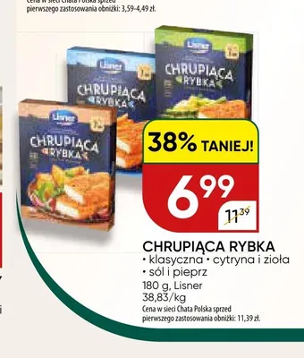 Chrupiąca Rybka Lisner cytryna i zioła promocja w Chata Polska