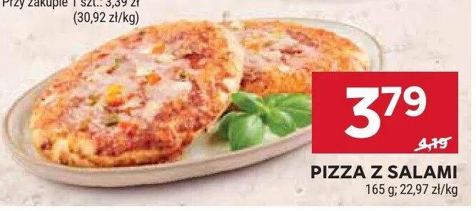 Pizza salami Auchan promocja w Stokrotka