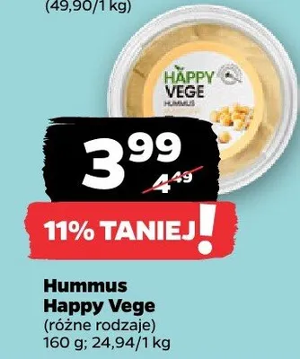 Hummus różne rodzaje promocja w Netto