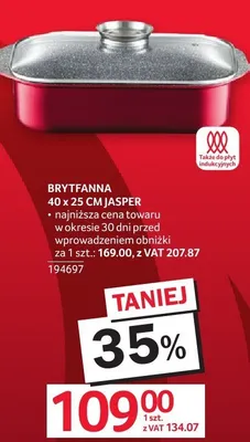 Brytania patelnia 40 x 25 cm Jasper promocja w Selgros