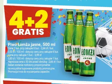 Piwo Łomża Jasne promocja w Twój Market