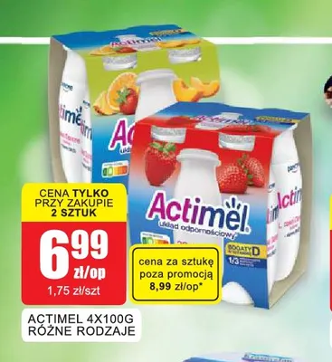 Actimel 4-pak promocja w Bingo