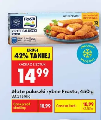 Złote paluszki rybne Frosta promocja w Biedronka