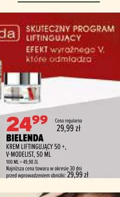 Krem liftingujący 50+ Bielenda V-Modelist promocja w Drogerie Natura