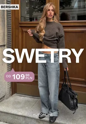 Swetry Bershka promocja w Bershka