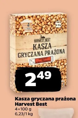 Kasza gryczana prażona Harvest Best 4-pak promocja w Netto