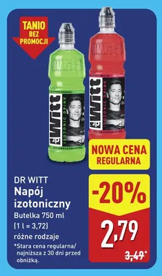 Napój izotoniczny Dr Witt promocja w Aldi