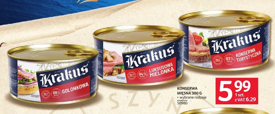 Konserwa turystyczna Krakus promocja w Selgros
