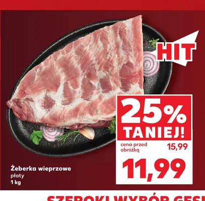 Żeberka wieprzowe płaty promocja w Kaufland