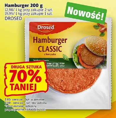Hamburger Classic z kurczaka Drosed promocja w Prim Market