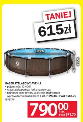Basen stelażowy Avenli promocja w Selgros