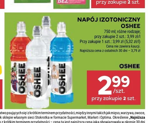 Napój izotoniczny Oshee promocja w Stokrotka