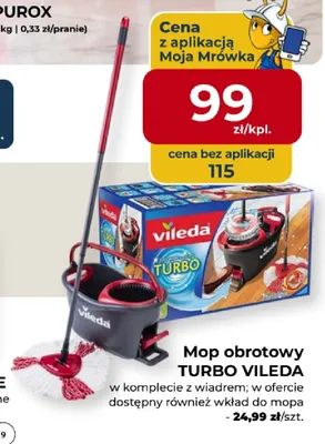 Mop obrotowy Turbo Vileda promocja w PSB Mrówka