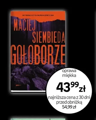 Książka Gołoborze Maciej Siembieda oprawa miękka promocja w Empik