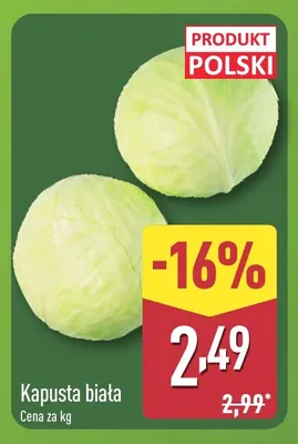Kapusta biała promocja w Aldi