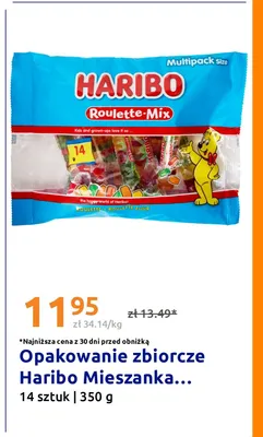 Żelki Haribo Mieszanka Roulette-Mix 14-pak promocja w Action