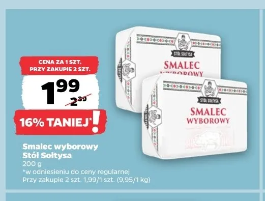 Smalec wyborowy Stół Sołtysa promocja w Netto
