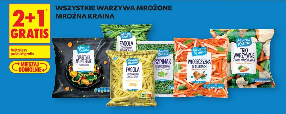 Warzywa na patelnię z ziemniakami promocja w Biedronka