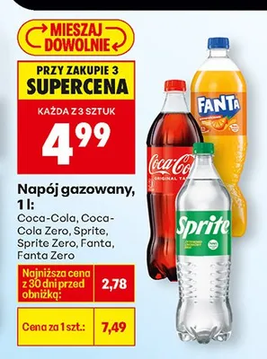 Napój gazowany Sprite Zero promocja w Biedronka