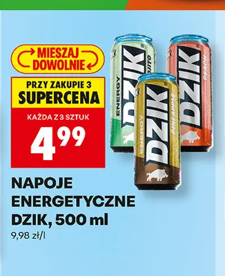 Napój energetyczny Dzik Mojito promocja w Biedronka
