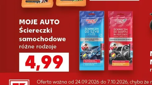 Ściereczki samochodowe Moje Auto promocja w Kaufland