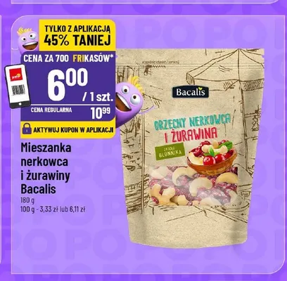 Mieszanka nerkowca i żurawiny Bacalis promocja w POLOmarket