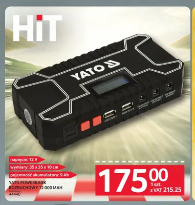 Powerbank rozruchowy Yato promocja w Selgros