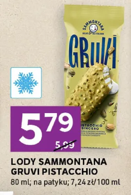 Lody Sammontana Gruvi Pistacchio promocja w Stokrotka